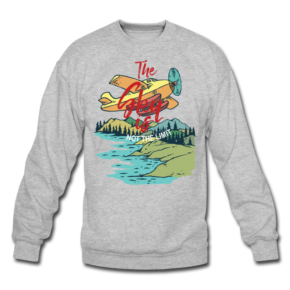 Sky Is Not The Limit - Crewneck Sweatshirt - heather gray