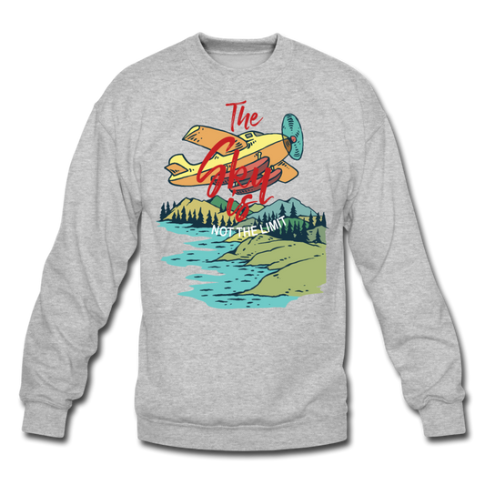 Sky Is Not The Limit - Crewneck Sweatshirt - heather gray