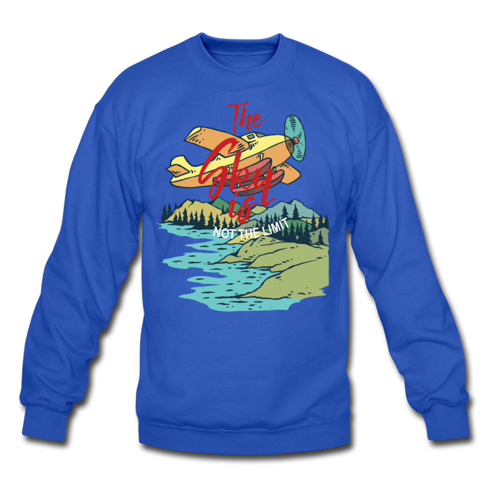 Sky Is Not The Limit - Crewneck Sweatshirt - royal blue