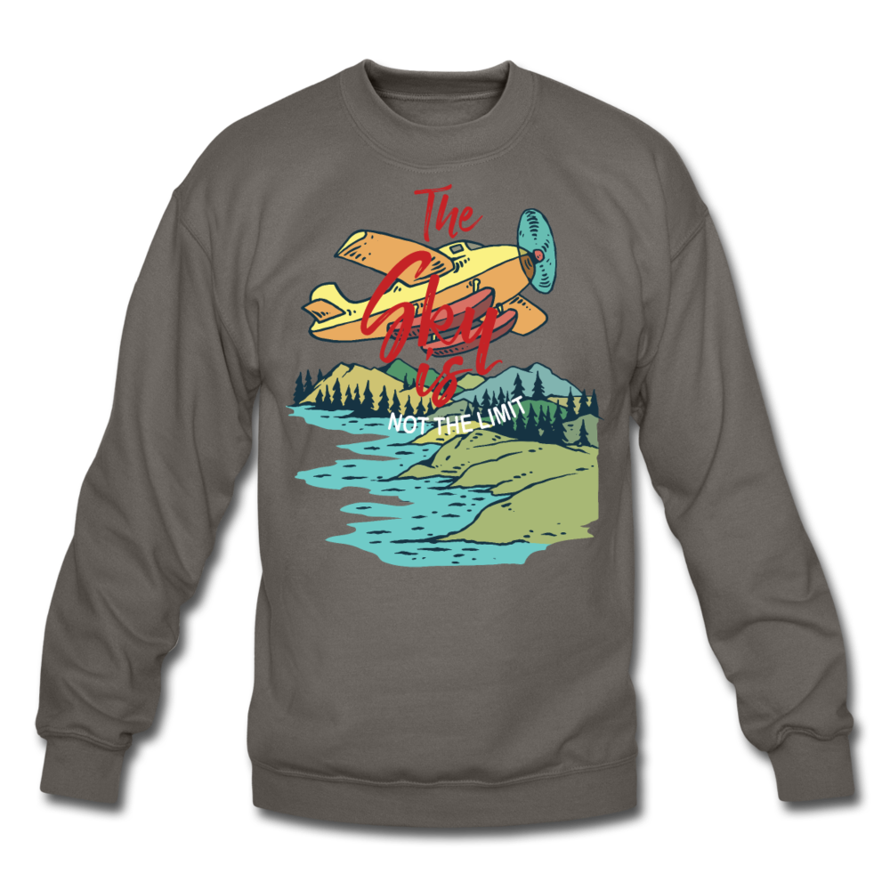 Sky Is Not The Limit - Crewneck Sweatshirt - asphalt gray