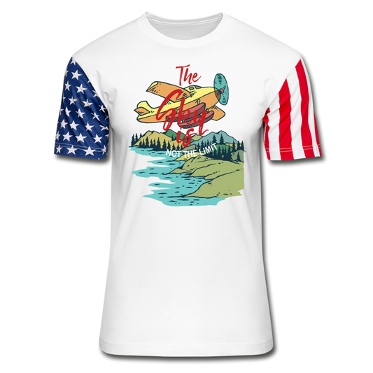 Sky Is Not The Limit - Stars & Stripes T-Shirt - white