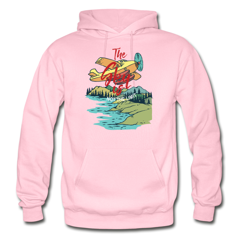 Sky Is Not The Limit - Gildan Heavy Blend Adult Hoodie - light pink