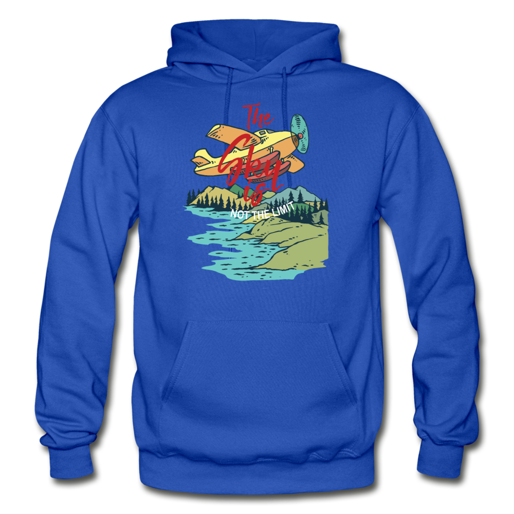 Sky Is Not The Limit - Gildan Heavy Blend Adult Hoodie - royal blue