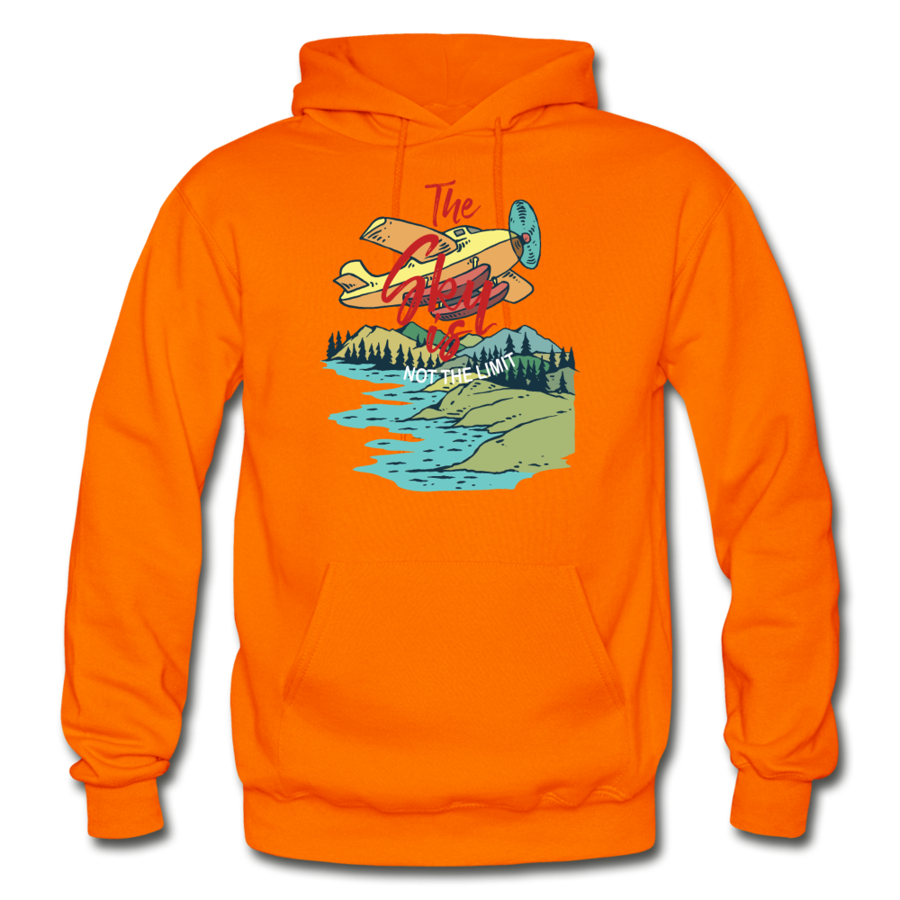 Sky Is Not The Limit - Gildan Heavy Blend Adult Hoodie - orange