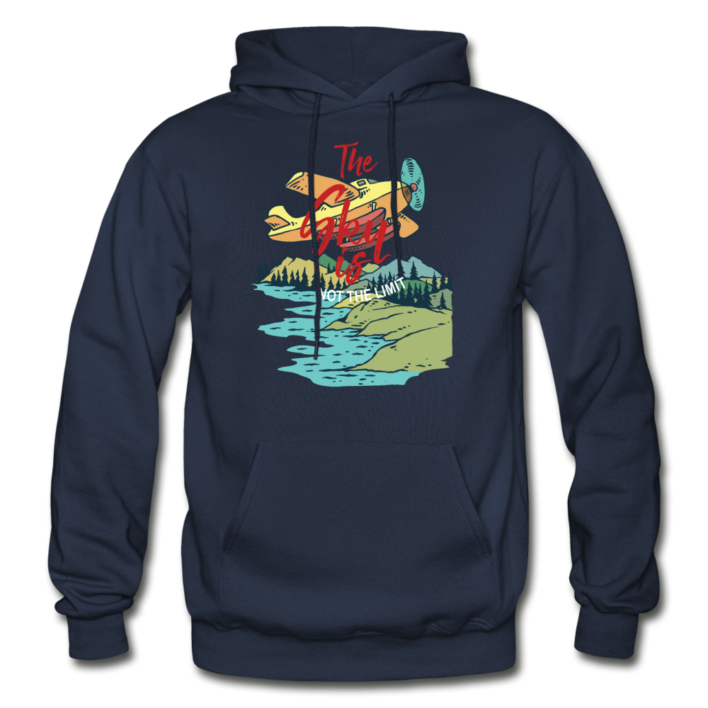 Sky Is Not The Limit - Gildan Heavy Blend Adult Hoodie - navy