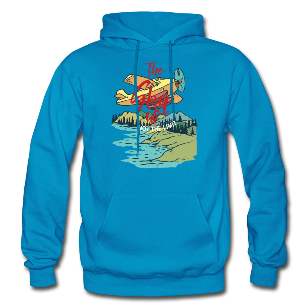 Sky Is Not The Limit - Gildan Heavy Blend Adult Hoodie - turquoise