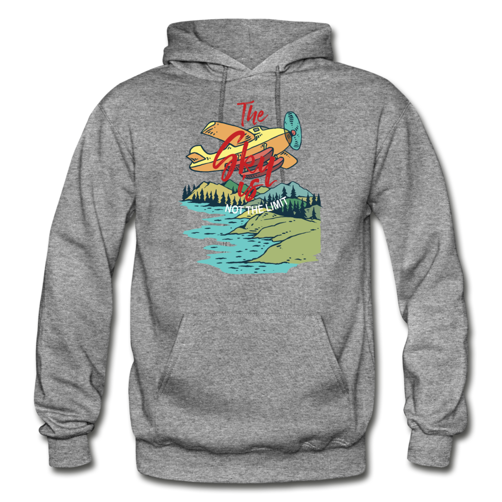 Sky Is Not The Limit - Gildan Heavy Blend Adult Hoodie - graphite heather