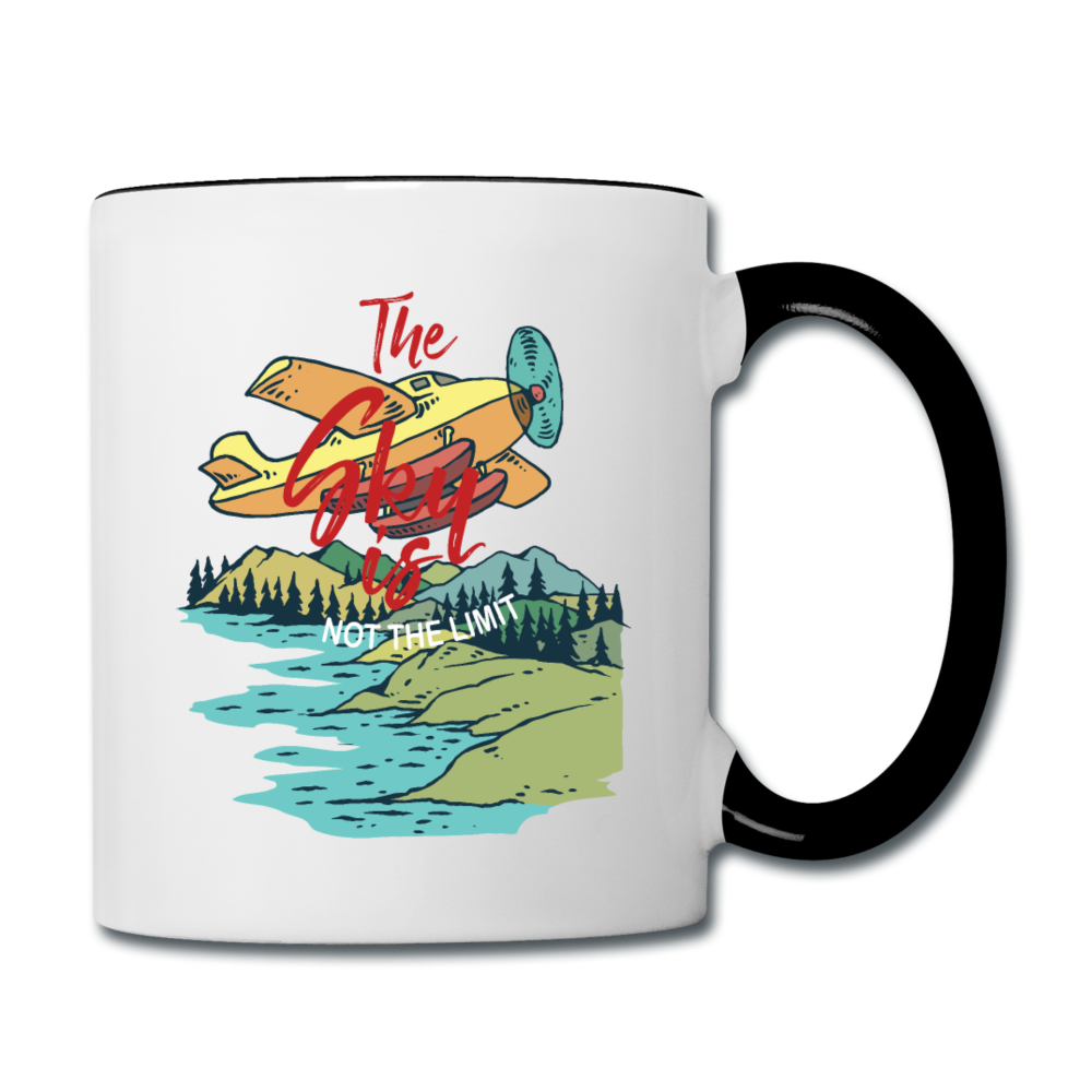 Sky Is Not The Limit - Contrast Coffee Mug - white/black