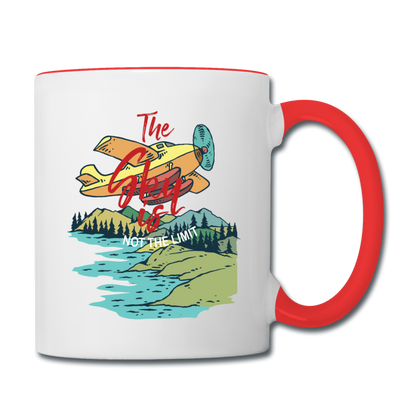 Sky Is Not The Limit - Contrast Coffee Mug - white/red