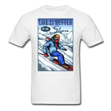 Life Is Better - Slopes - Unisex Classic T-Shirt - white