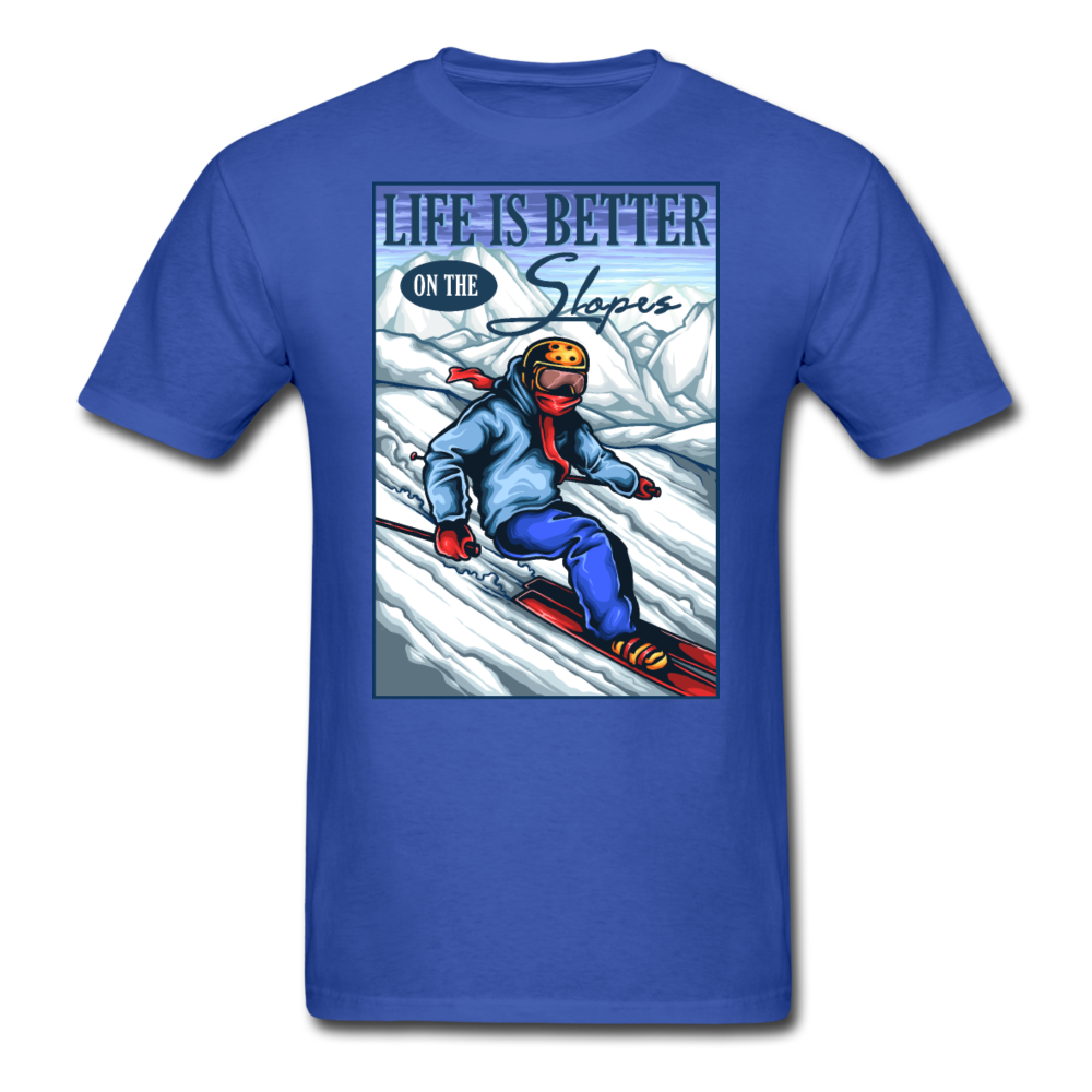 Life Is Better - Slopes - Unisex Classic T-Shirt - royal blue