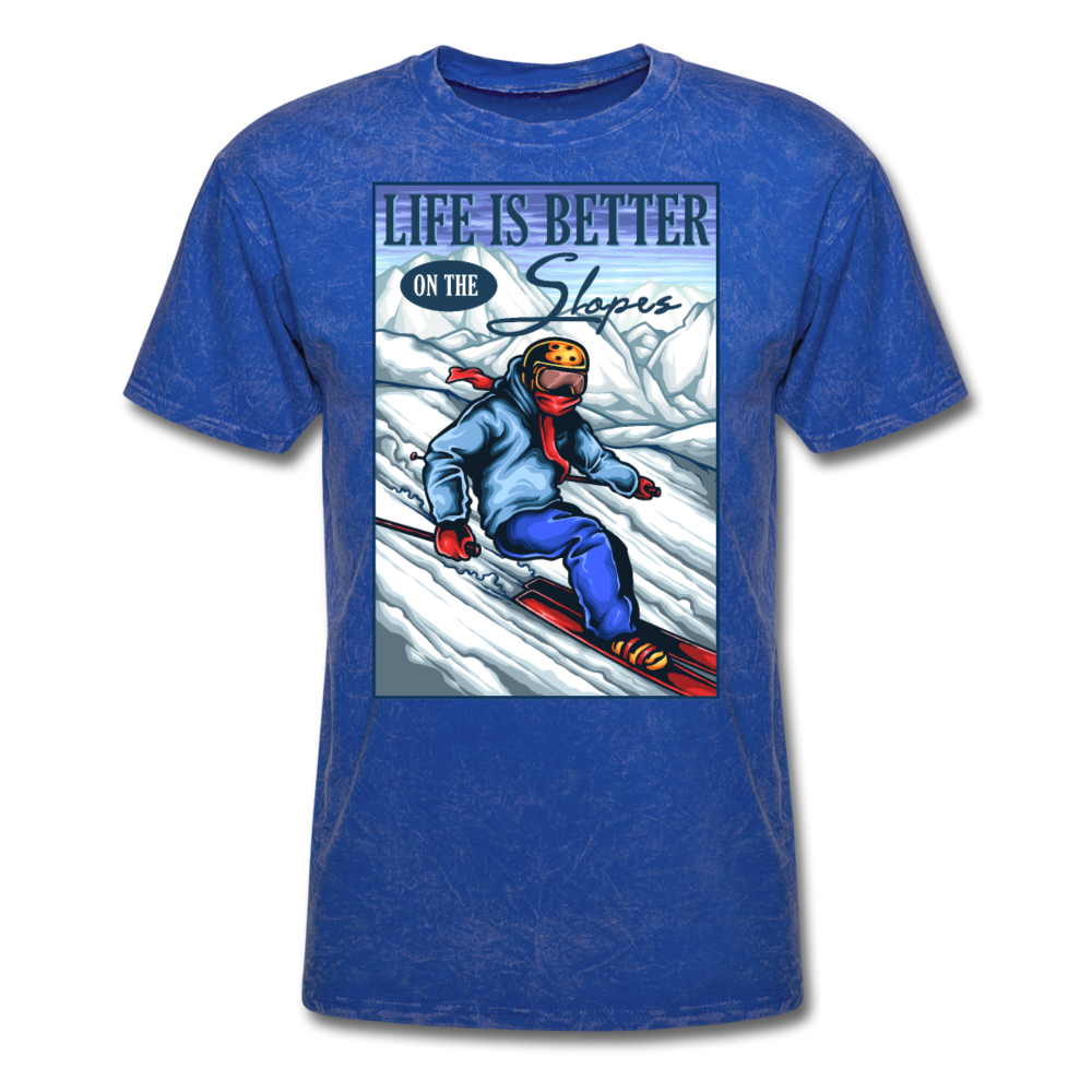 Life Is Better - Slopes - Unisex Classic T-Shirt - mineral royal