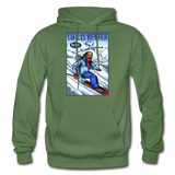 Life Is Better - Slopes - Gildan Heavy Blend Adult Hoodie - military green