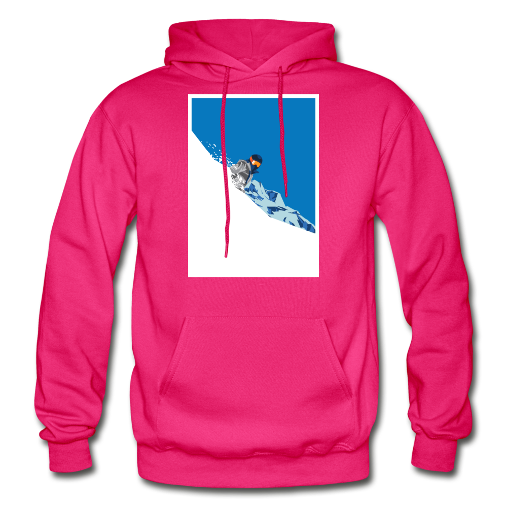 Deep Powder - Gildan Heavy Blend Adult Hoodie - fuchsia