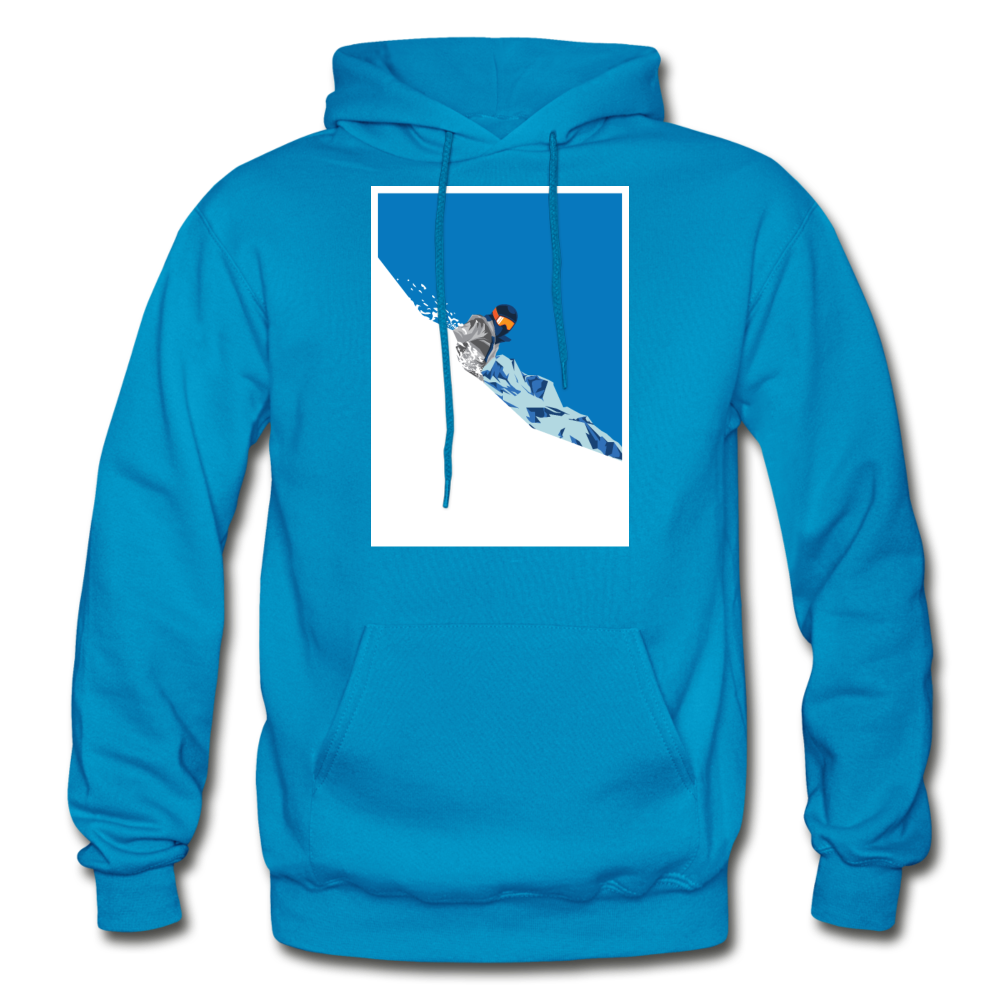 Deep Powder - Gildan Heavy Blend Adult Hoodie - turquoise