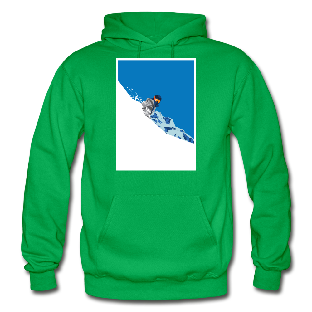 Deep Powder - Gildan Heavy Blend Adult Hoodie - kelly green