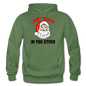 I Don't Believe - Santa - Gildan Heavy Blend Adult Hoodie - military green