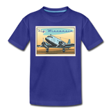 Fly Wisconsin - Toddler Premium T-Shirt - royal blue