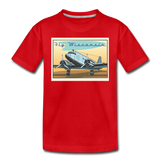 Fly Wisconsin - Toddler Premium T-Shirt - red