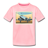 Fly Wisconsin - Toddler Premium T-Shirt - pink