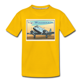 Fly Wisconsin - Toddler Premium T-Shirt - sun yellow