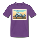 Fly Wisconsin - Toddler Premium T-Shirt - purple