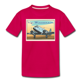 Fly Wisconsin - Toddler Premium T-Shirt - dark pink