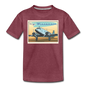 Fly Wisconsin - Toddler Premium T-Shirt - heather burgundy