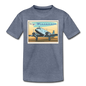 Fly Wisconsin - Toddler Premium T-Shirt - heather blue