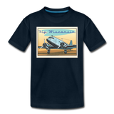 Fly Wisconsin - Toddler Premium T-Shirt - deep navy