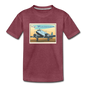 Fly Wisconsin - Kids' Premium T-Shirt - heather burgundy