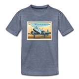 Fly Wisconsin - Kids' Premium T-Shirt - heather blue