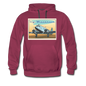 Fly Wisconsin - Men's Premium Hoodie - burgundy