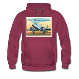 Fly Wisconsin - Men's Premium Hoodie - burgundy