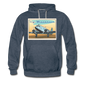 Fly Wisconsin - Men's Premium Hoodie - heather denim