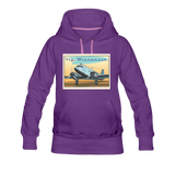 Fly Wisconsin - Women’s Premium Hoodie - purple