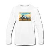 Fly Wisconsin - Men's Premium Long Sleeve T-Shirt - white