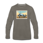 Fly Wisconsin - Men's Premium Long Sleeve T-Shirt - asphalt gray