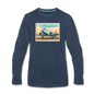 Fly Wisconsin - Men's Premium Long Sleeve T-Shirt - navy