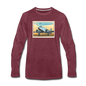 Fly Wisconsin - Men's Premium Long Sleeve T-Shirt - heather burgundy