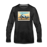 Fly Wisconsin - Men's Premium Long Sleeve T-Shirt - charcoal gray