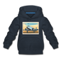 Fly Wisconsin - Kids‘ Premium Hoodie - navy