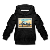 Fly Wisconsin - Kids‘ Premium Hoodie - charcoal gray