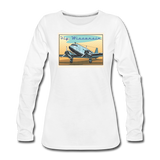 Fly Wisconsin - Women's Premium Long Sleeve T-Shirt - white