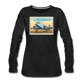 Fly Wisconsin - Women's Premium Long Sleeve T-Shirt - black