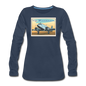 Fly Wisconsin - Women's Premium Long Sleeve T-Shirt - navy