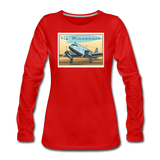 Fly Wisconsin - Women's Premium Long Sleeve T-Shirt - red