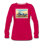 Fly Wisconsin - Women's Premium Long Sleeve T-Shirt - dark pink