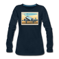 Fly Wisconsin - Women's Premium Long Sleeve T-Shirt - deep navy