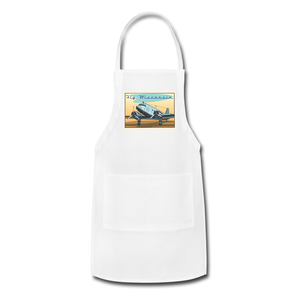 Fly Wisconsin - Adjustable Apron - white